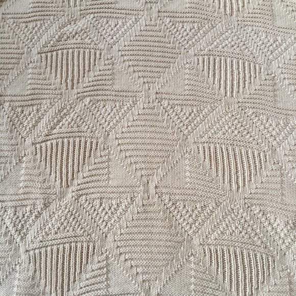 McGregor Vintage Chunky Knit Cream Color  Cotton Men's Sweater, Size XL - Picture 3 of 4